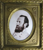 Gen Stonewall Jackson Brass Frame